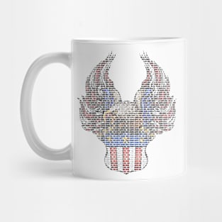 Typographic eagle Mug